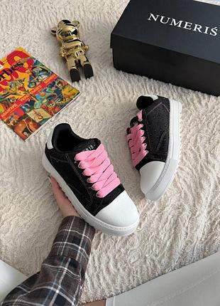 Кросівки numeris atelier denim pink laces   арт 26003