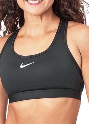 Чорний підлітковий спортивний топ від бренду nike