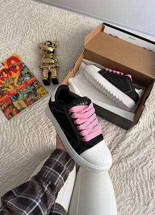 Кросівки numeris atelier denim pink laces арт 26003