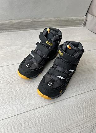 Черевики jack wolfskin чорні на липучках