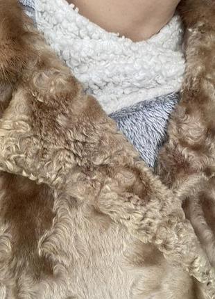 Полушубок каракуль воротнік норка 6