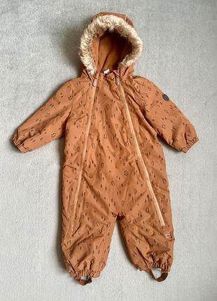 Зимовий комбінезон для хлопчиків topomini коричневий 80