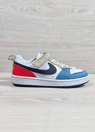Дитячі кросівки на липучці nike court borough low recraft оригінал, розмір 31.5