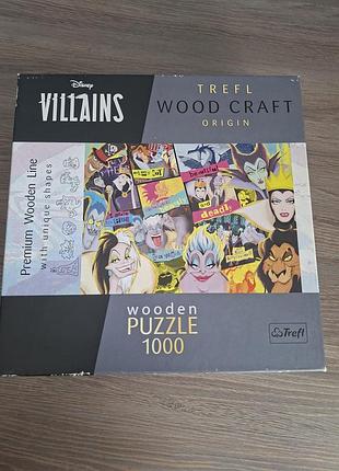 Пазл trefl disney villains дерев'яний 1000 елементів