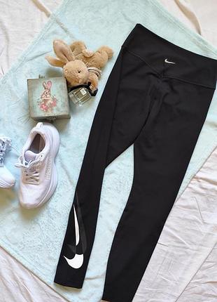 Лосины nike черные р m для фитнеса спорта