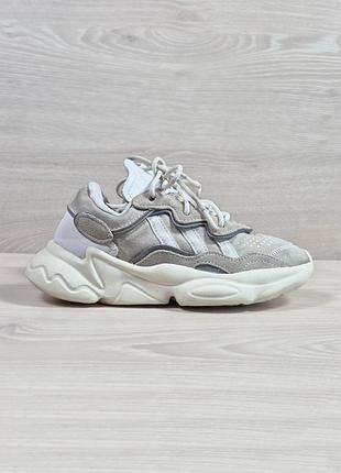 Замшеві дитячі спортивні кросівки adidas ozweego оригінал, розмір 33