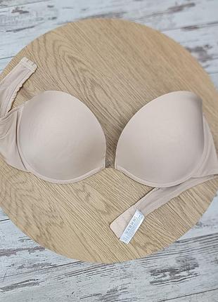 Wonderbra крутий бежевий бюст без шлейок люкс бренду (сша)