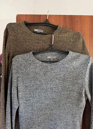 Чоловічі светри asos, сірий та коричневий, розмір m, 2 шт.