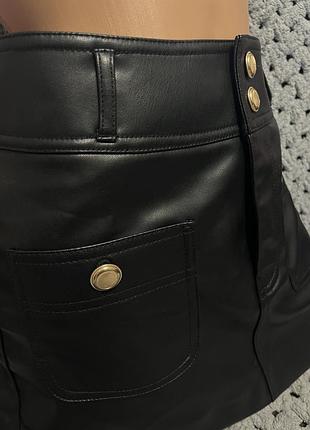 Приталена міні спідниця h&m 6