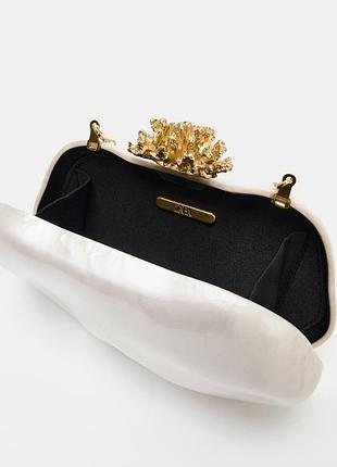 Перламутровий клатч zara 5