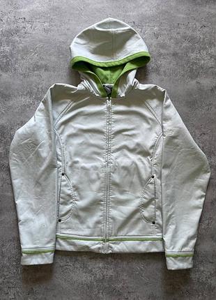 Жіноча спортивна куртка columbia  sportswear з капюшоном та контрастним оздобленням