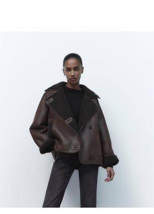 Дублянка жіноча zara коричнева