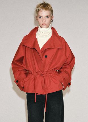 Короткий тренч оверсайз zw collection