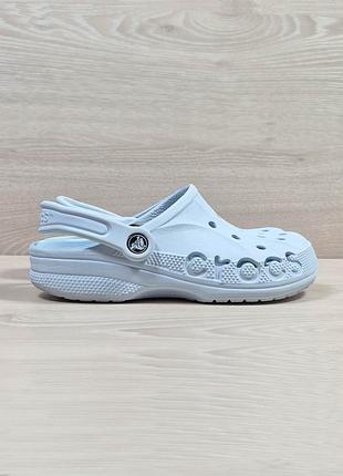 Серо-голубые кроксы сабо клоги crocs оригинал, размер 36