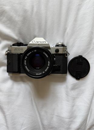 Фотоапарат canon ae-1 + об’єктив canon fd 50mm f/1.8.