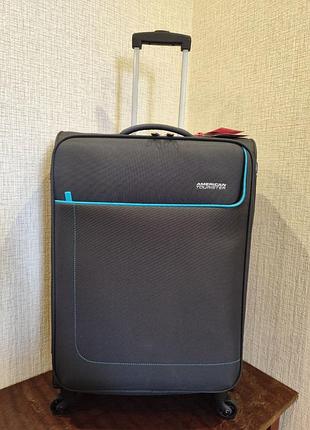 American tourister 66 см чемодан средний чемодан средной тканевый