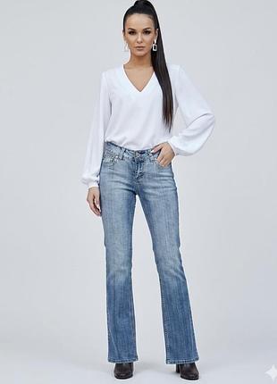 Жіночі джинси dragonking jeans кльош сині розмір  xs ( 27) нові