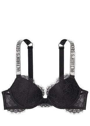 Комплект жіночої білизни victoria's secret чорний мереживний
