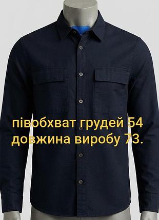 Нова стильна чорна сорочка бренду joy lab з натуральної бавовни.