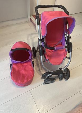Візочок к оляска для ляльки 2в1 carrello