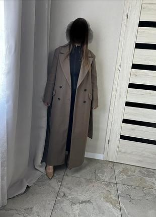 Пальто довге макси zara
