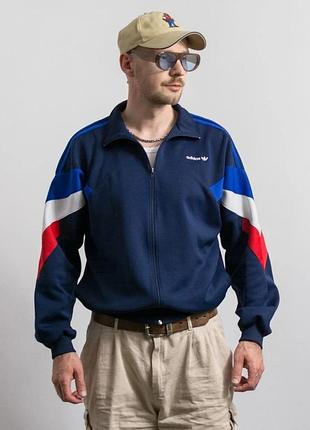 Чоловіча спортивна кофта олімпійка adidas vintage track jacket 90s striped