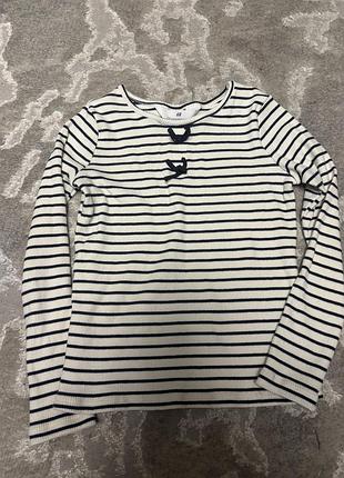 Реглан для дівчинки h&m в смужку, 6 років