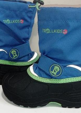 Брендові супер теплі ,непромокаючі  чобітки з валянком trrolkids.