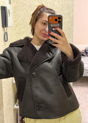 Шоколадна зимова дубляночка 2