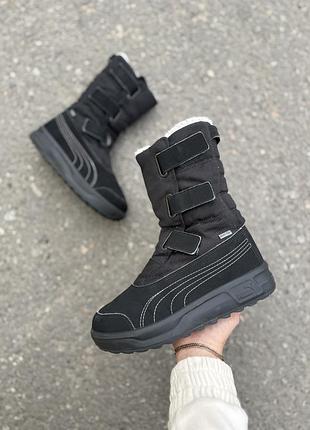Puma gore tex сапожки детские на липучках 36 размер мембранные зимние демисезонные outdoor hiking boots kids