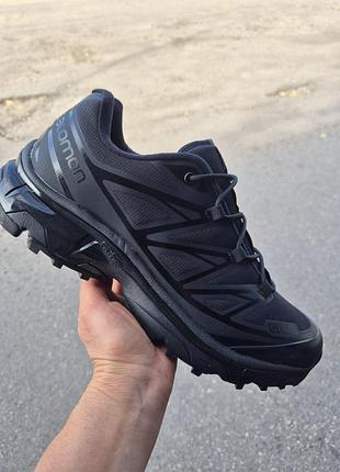 Salomon xt-6 gore-tex all black зимние термо кроссовки