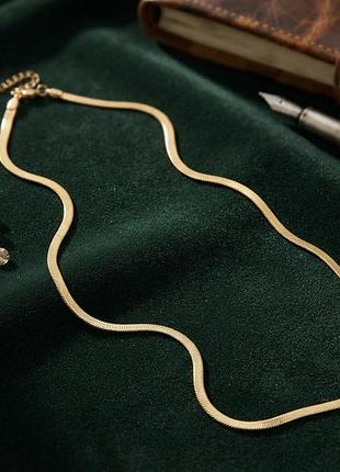 Стильная цепочка «молния» (нержавеющая сталь, 40+5 см)