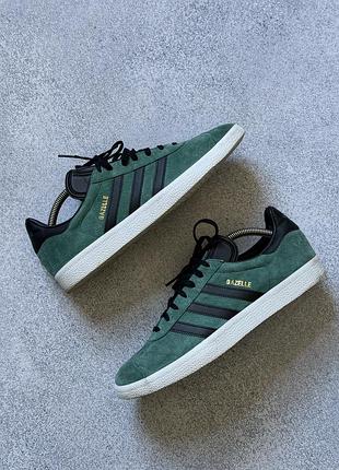 Оригінальні кросівки adidas gazelle (collegiate green / black)