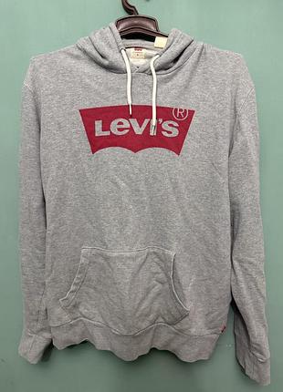 Сіре худі levi's з логотипом