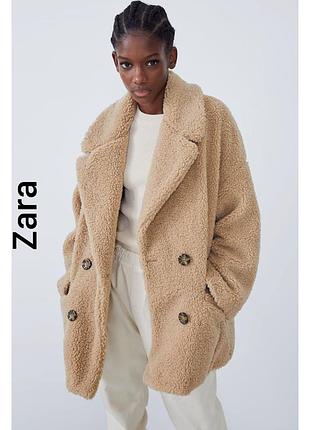 Шуба тедди zara