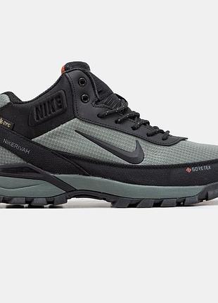 Мужские кроссовки nike rivah gore-tex winter fur khaki black / smb+ 🔗