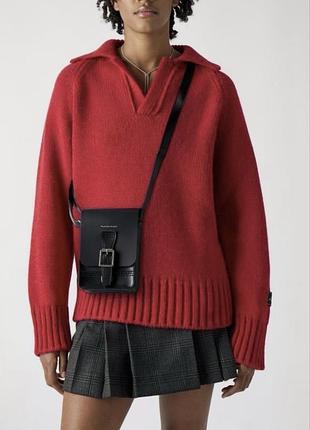 Сумка dr. martens reporter shoulder bag crossbody чорна