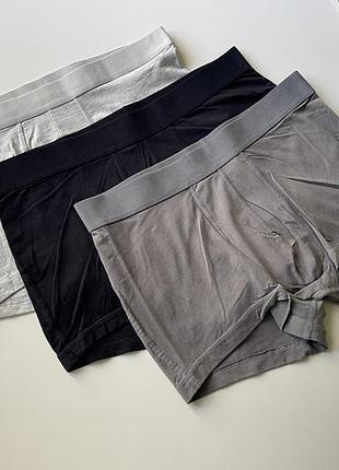 3 шт набір боксерів труси чоловічі h&m