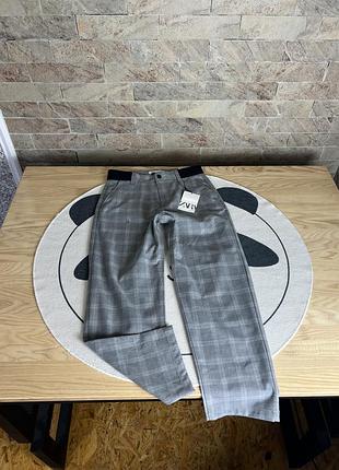 Брючки в клітинку zara