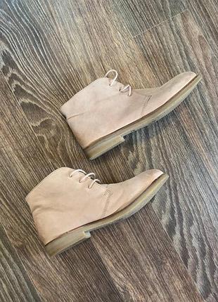 Черевики жіночі gortz shoes бежеві, розмір 40, устілка 25 см, шкіра