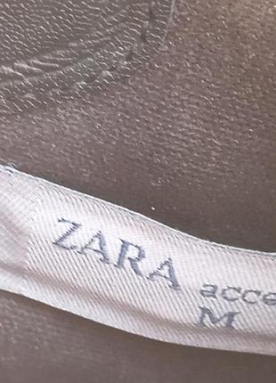 Zara. кожаная кросбоди 6