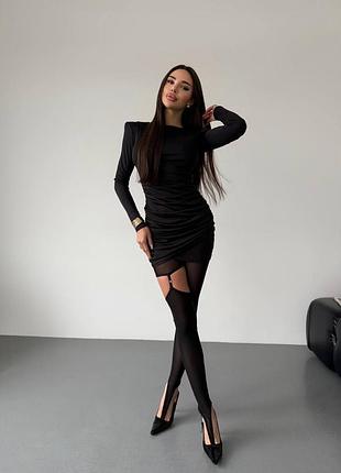 Стильное мини платье, 3 цвета 2