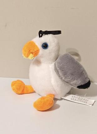 Official 13cm steven seagull bag clip with chip soft toy plush seagull seaside