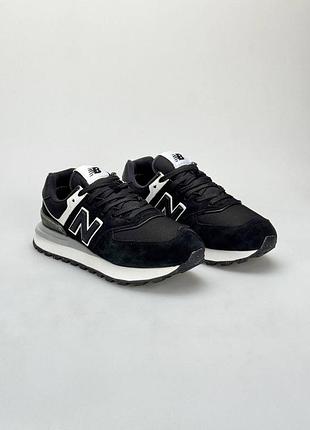 Водонепроникні кросівки new balance 574 classic gtx black white