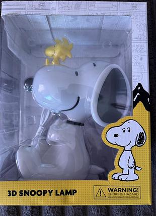 Нічник snoopy 3d лампа