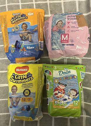 Трусики-підгузники для плавання huggies, dada, babylove