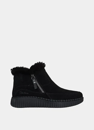 Оригінальні жіночі черевики skechers /демісезонні чорні черевики