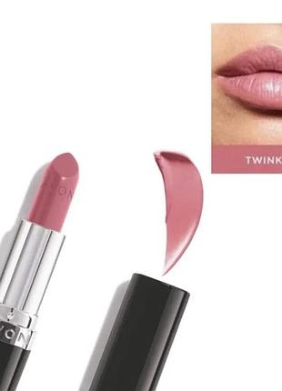 Twinkle pink помада ультра avon (рожевий нюд)