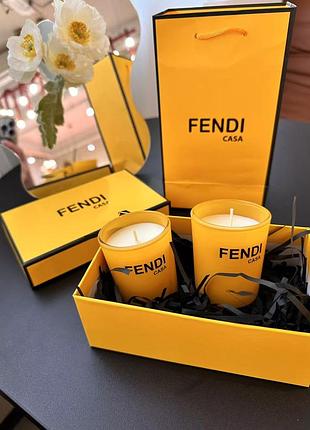 Набір парфумованих свічок fendi