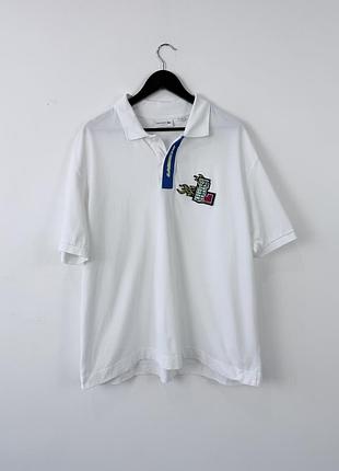 Чоловіче поло lacoste біле, розмір 2xl